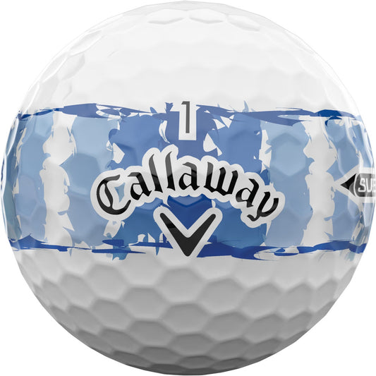 Boite de 12 Balles de Golf Callaway Supersoft Stripe