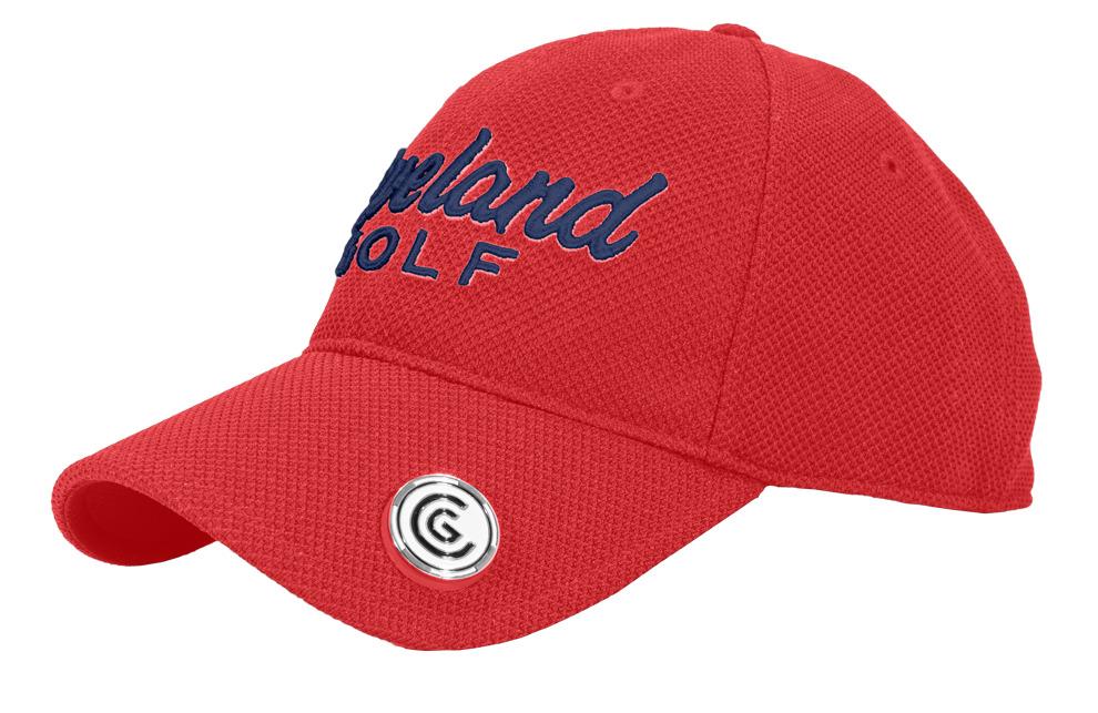 Marcador de pelota de golf Cleveland con tapa roja