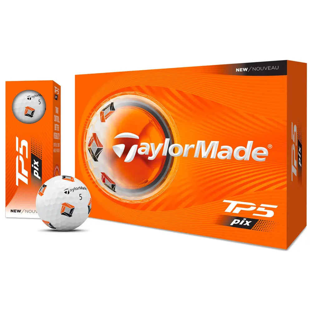 Boite de 12 Balles de Golf TaylorMade TP5 Pix