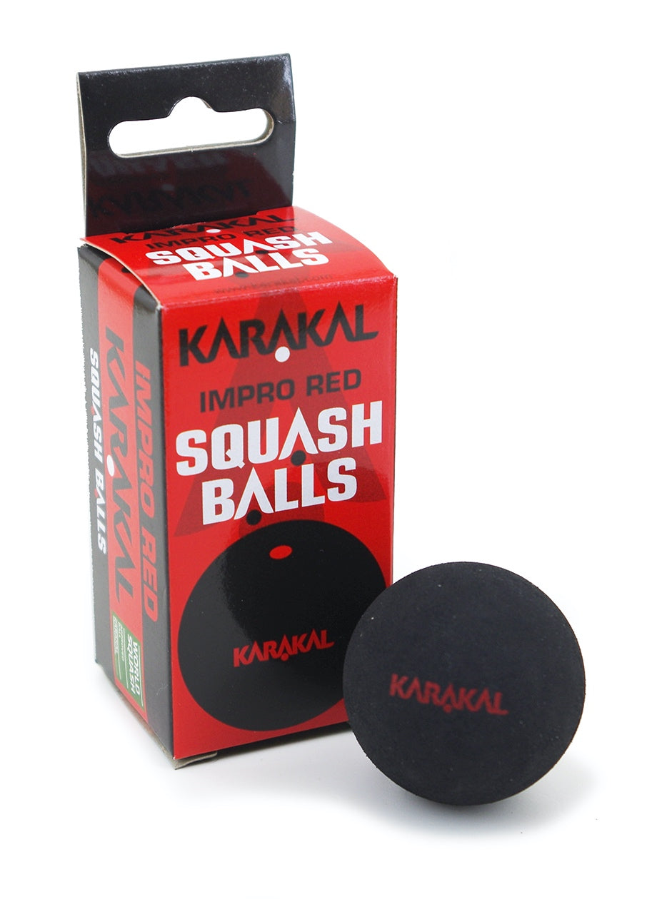 12 Karakal Red Dot Squash Balls
