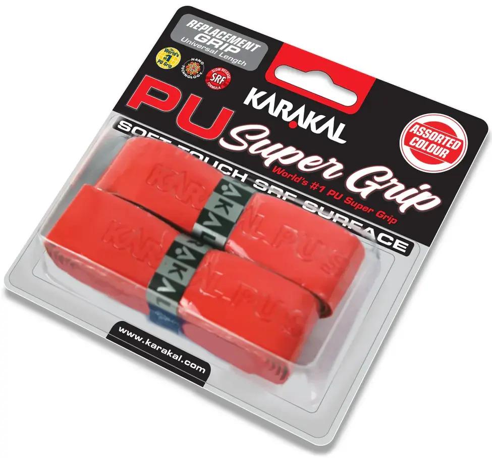 Grip Karakal super PU Rouge - Blister de 2