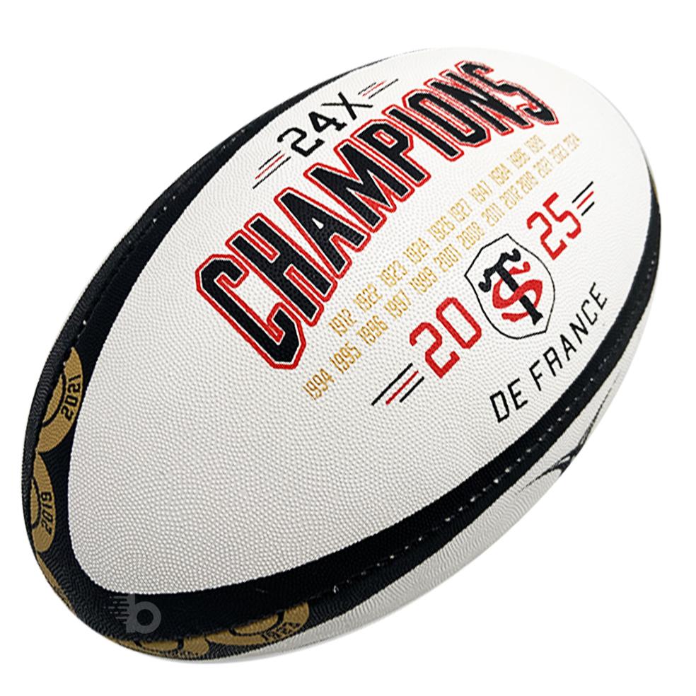 Balón de rugby Gilbert del Stade Toulousain, 24 veces campeón en 2025