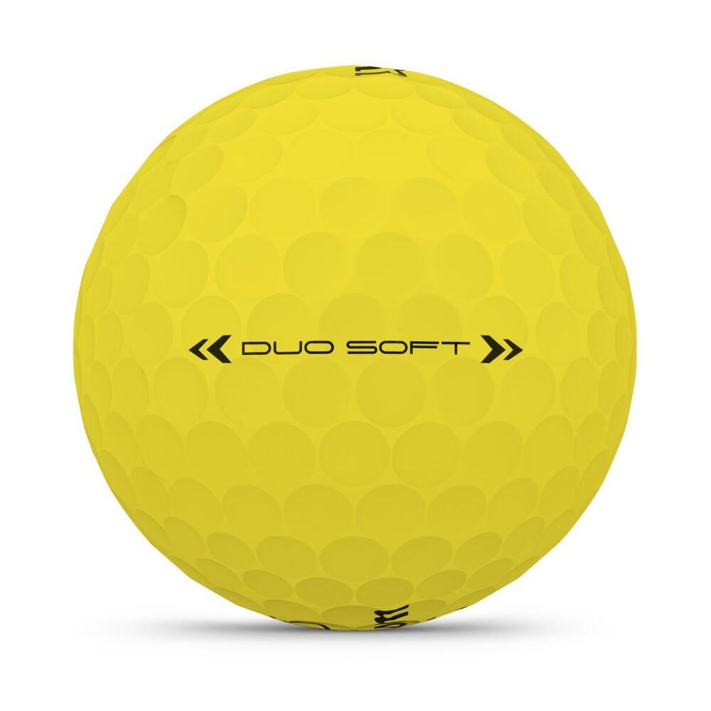 Pelotas de golf Wilson Duo Soft amarillas