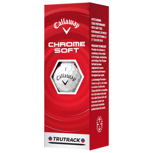 Boite de 12 Balles de Golf Callaway Chrome Soft TruTrack