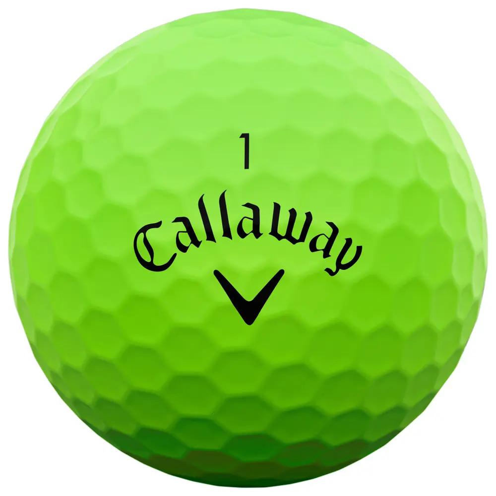 Boite de 12 Balles de Golf Callaway Supersoft Verte New