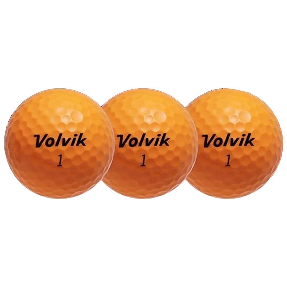 Box of 12 Volvik S3 Orange Golf Balls