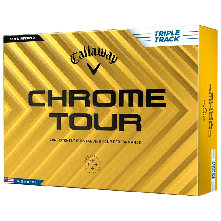 Caja de 12 pelotas de golf Callaway Chrome Tour Triple Track