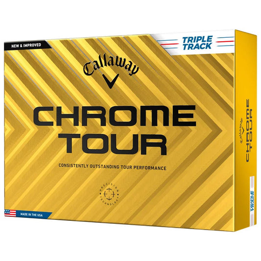 Caja de 12 pelotas de golf Callaway Chrome Tour Triple Track