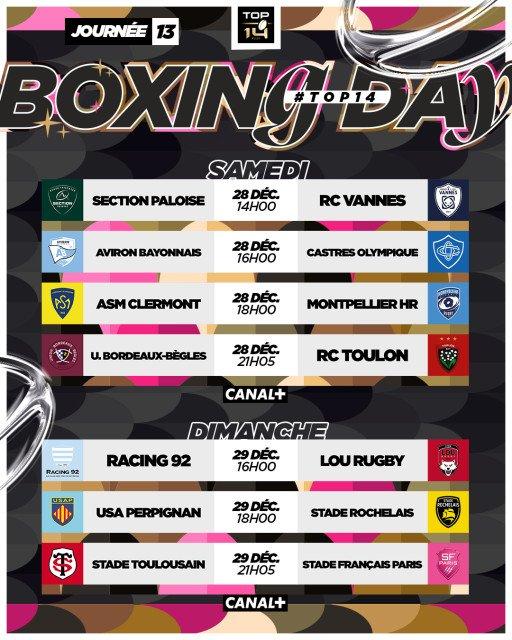 Balón de rugby Gilbert del Boxing Day de 2024