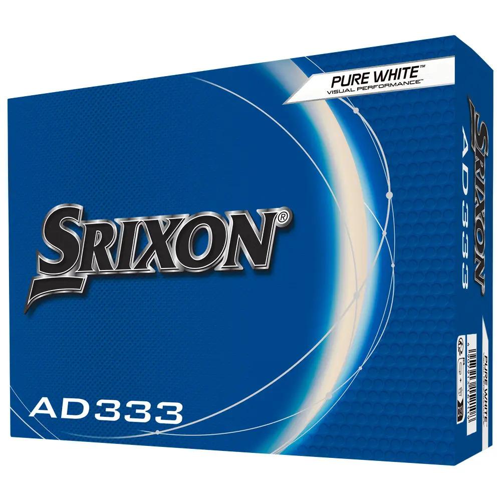 Caja de 12 pelotas de golf Srixon AD333 blancas nuevas