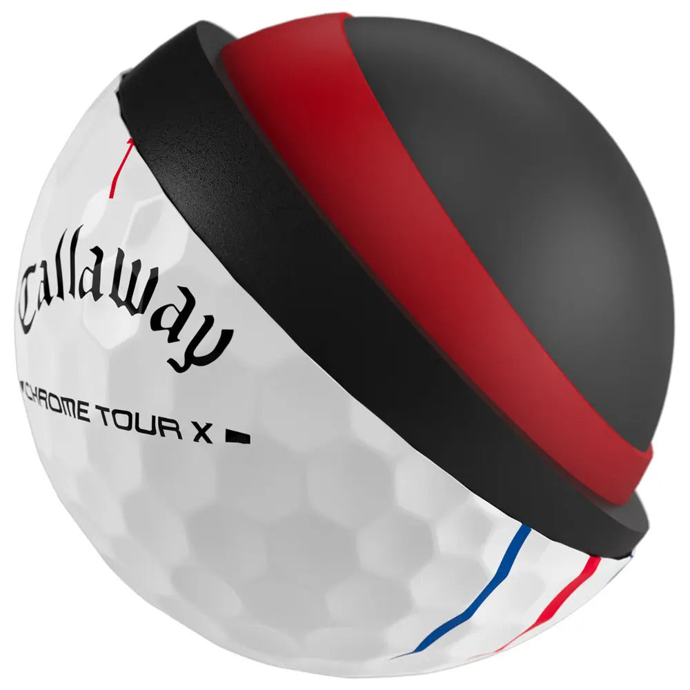 Boite de 12 Balles de Golf Callaway Chrome Tour X Triple Track