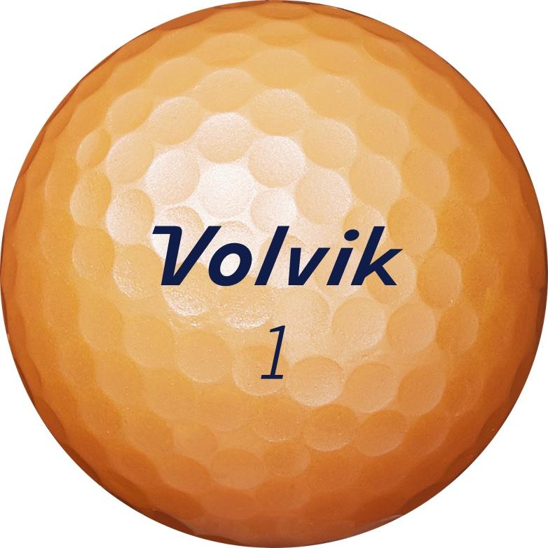 Caja de 12 pelotas de golf Volvik Solice naranjas