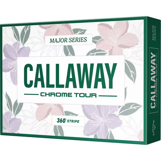 Boite de 12 Balles de Golf Callaway Chrome Tour Major Series
