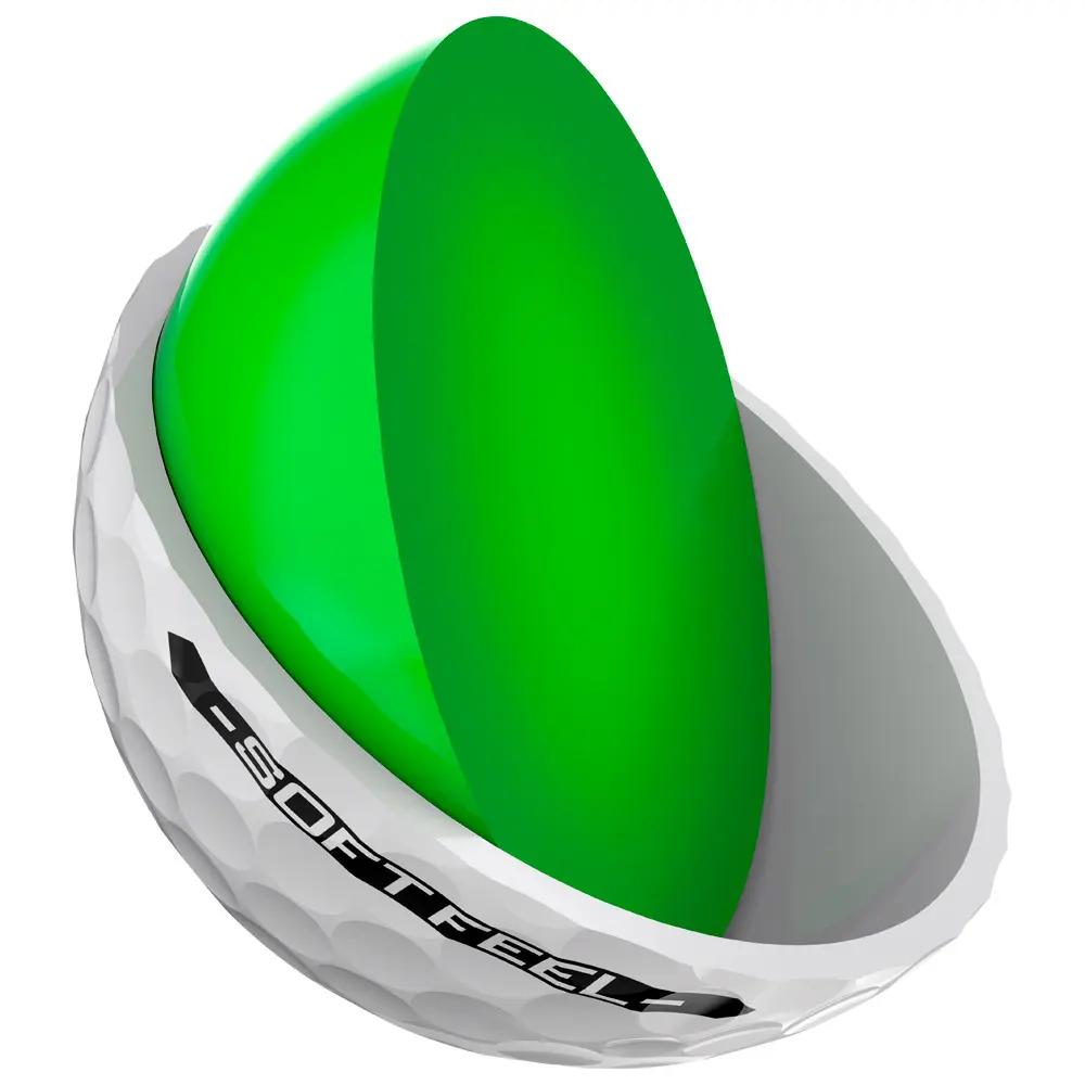 Caja de 12 pelotas de golf Srixon Soft Feel blancas (nuevas)