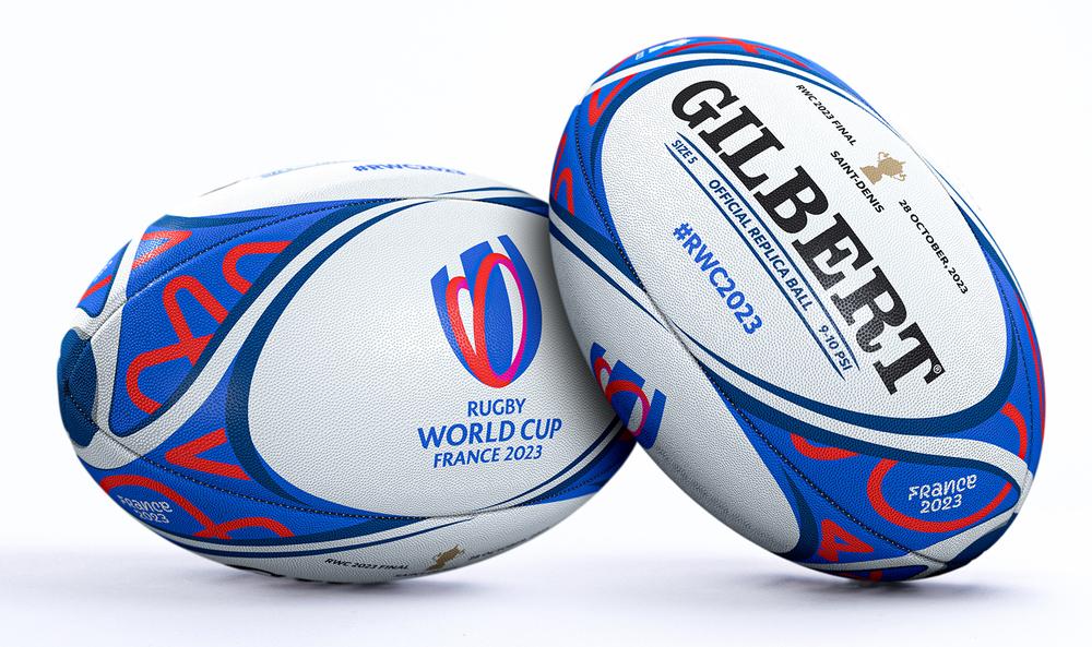Réplica oficial del balón de rugby Gilbert de la final de la Copa Mundial de 2023