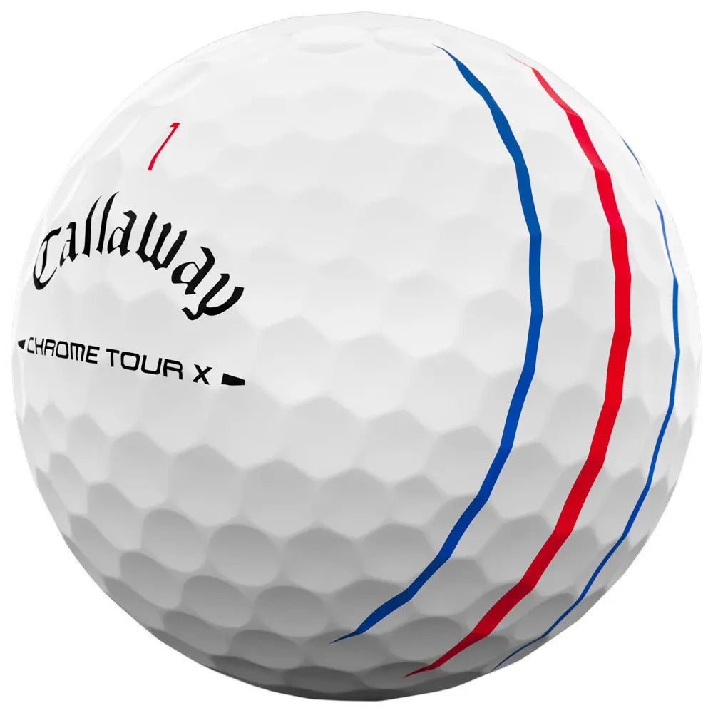 Boite de 12 Balles de Golf Callaway Chrome Tour X Triple Track