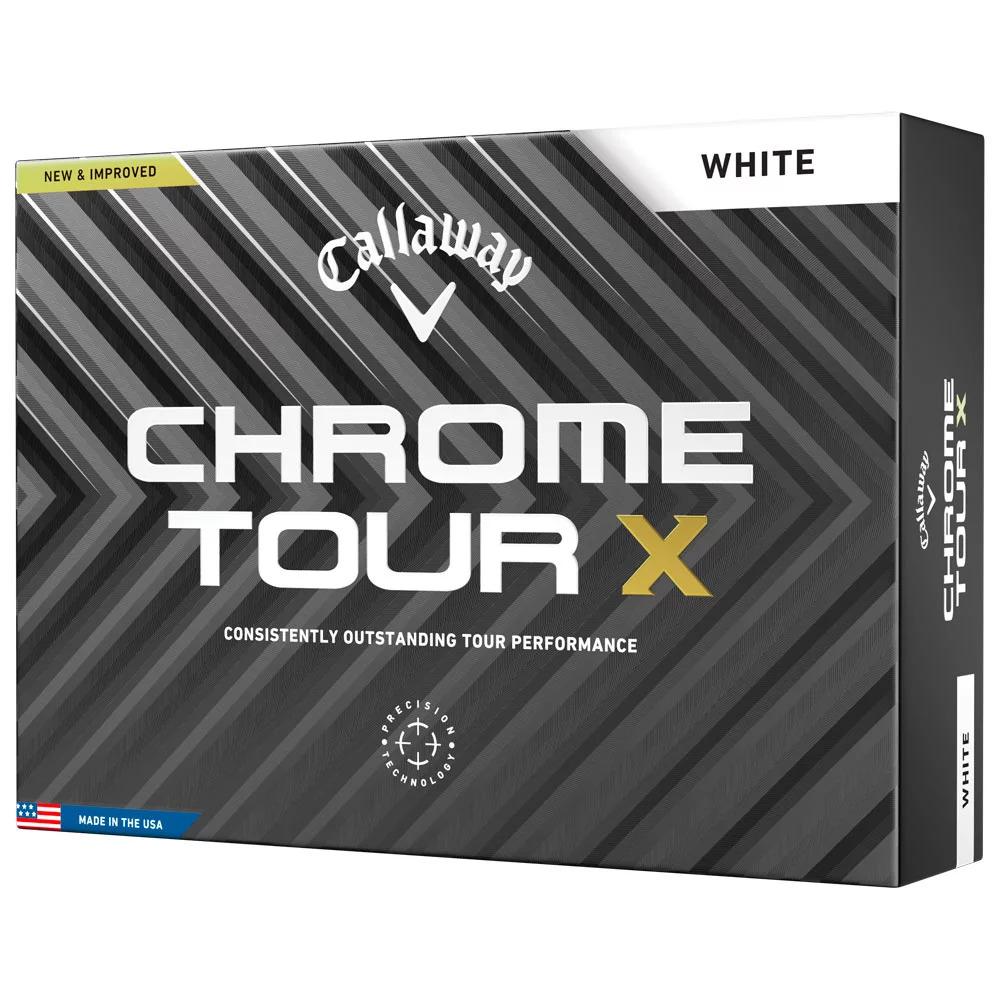 Caja de 12 pelotas de golf Callaway Chrome Tour X