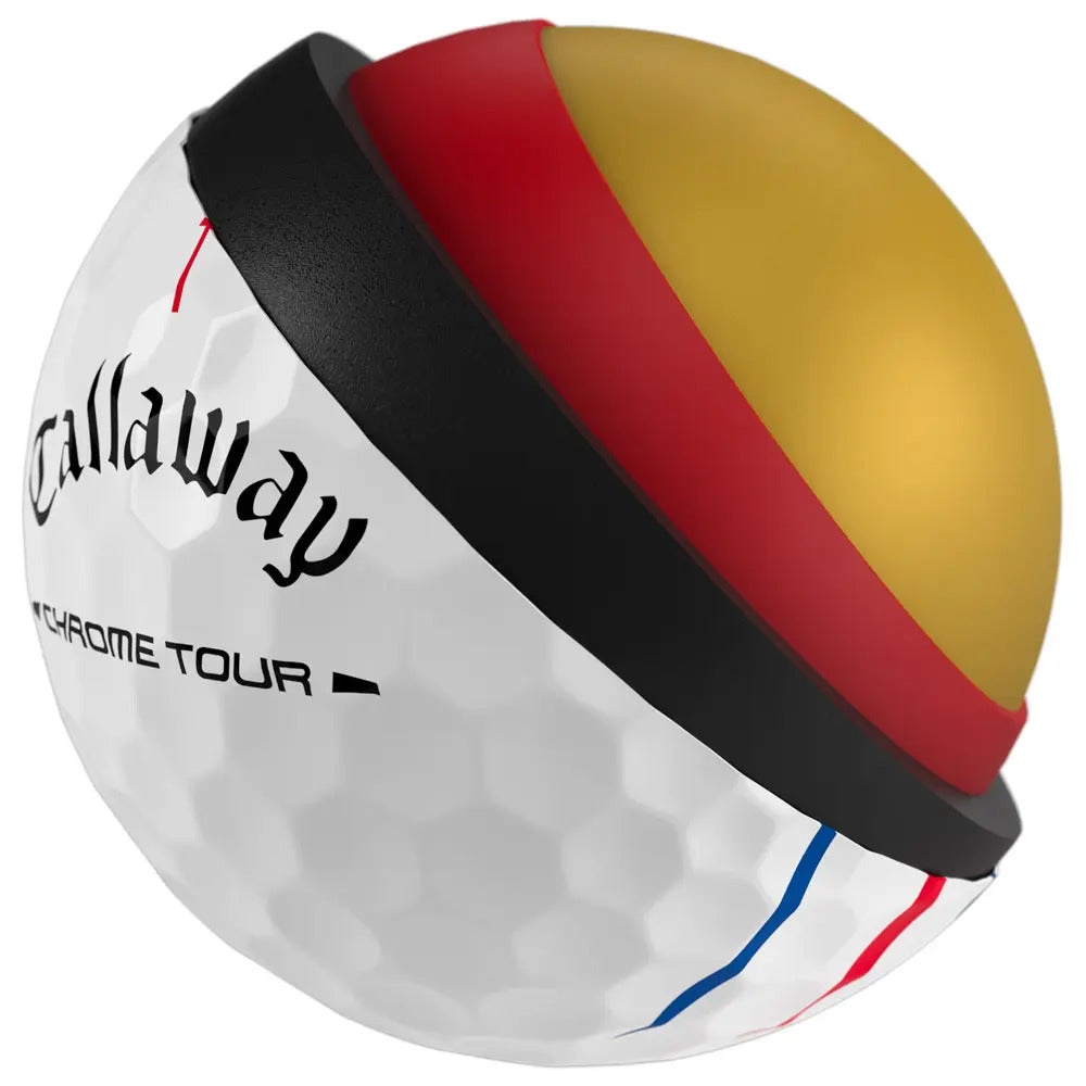 Boite de 12 Balles de Golf Callaway Chrome Tour Triple Track