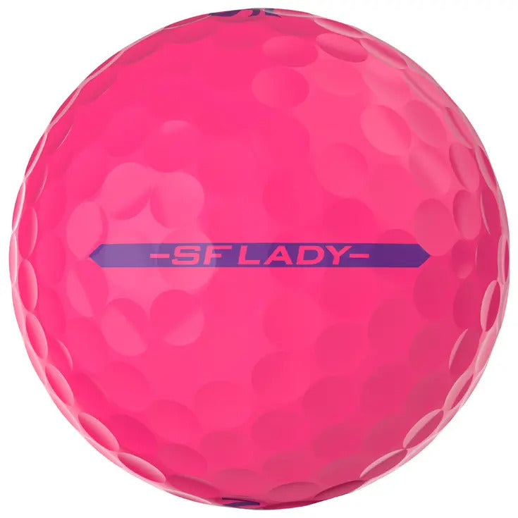Box of 12 Srixon Soft Feel Ladies Rose Passion Golf Balls