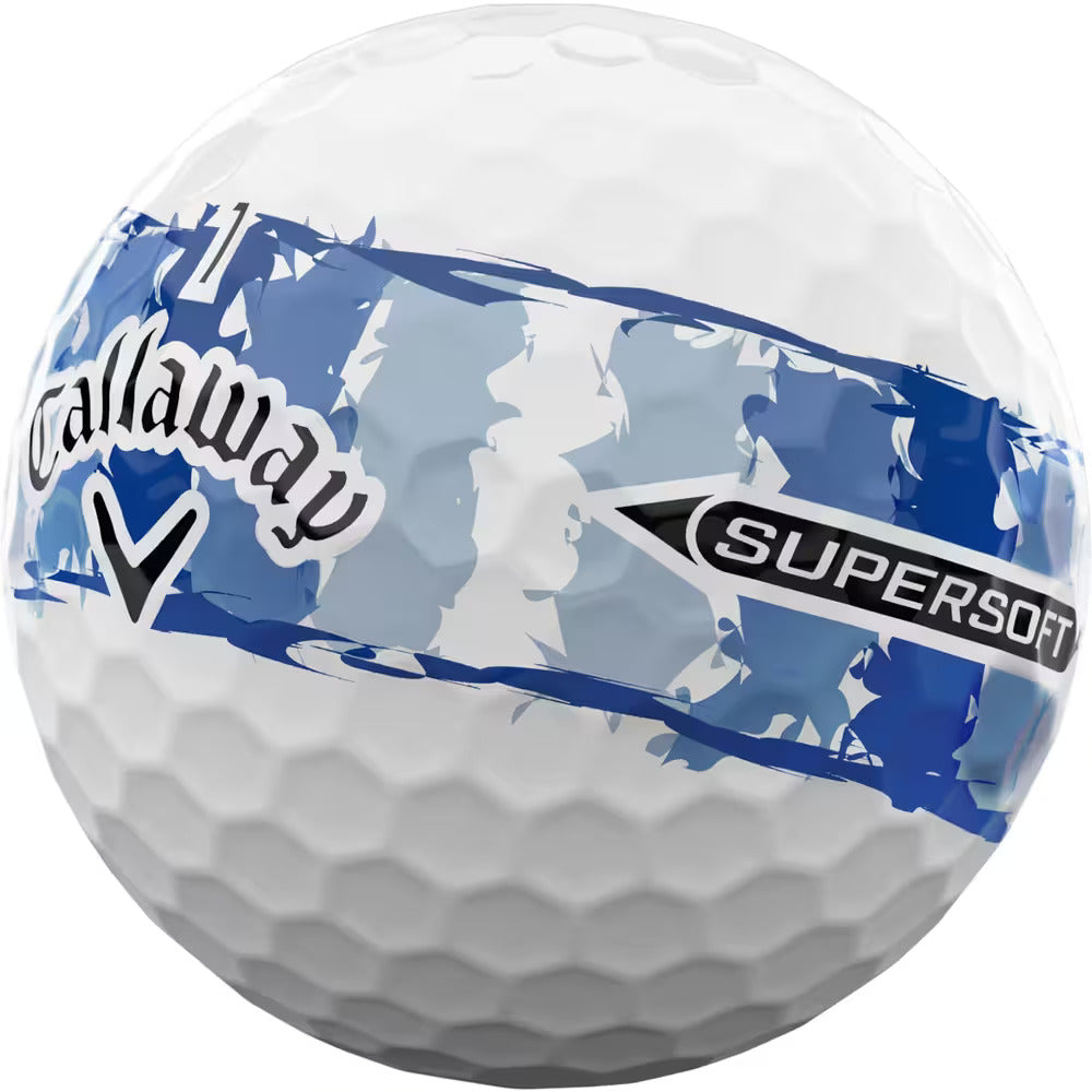 Boite de 12 Balles de Golf Callaway Supersoft Stripe