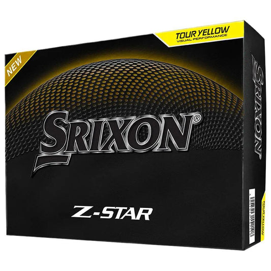 Caja de 12 pelotas de golf Srixon Z-Star amarillas nuevas