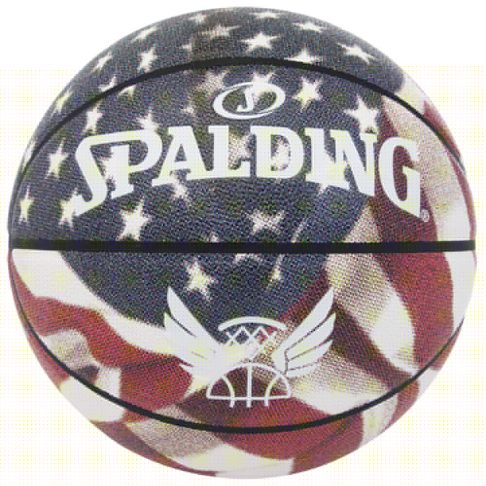 Balón de baloncesto Spalding Rubber Stars &amp; Stripes