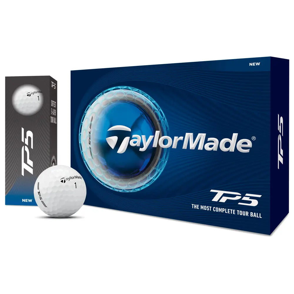 Boite de 12 Balles de Golf TaylorMade TP5 Blanches