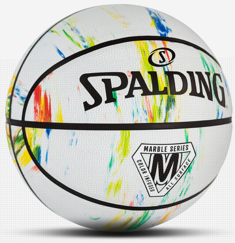 Balón de baloncesto Spalding Marble White