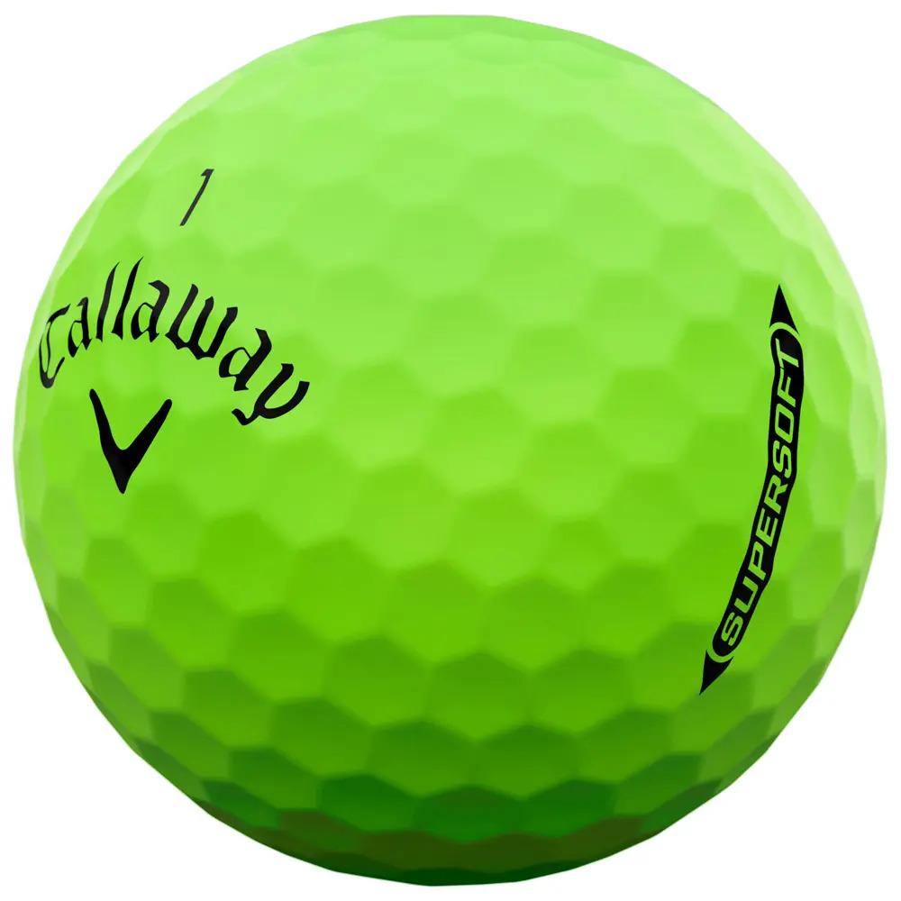 Boite de 12 Balles de Golf Callaway Supersoft Verte New