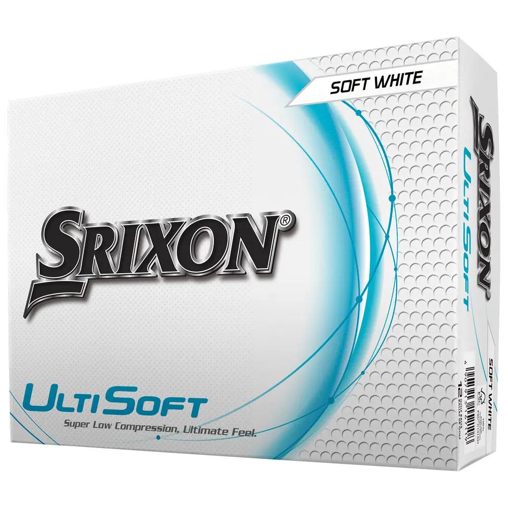 Box of 12 Srixon Ultisoft White Golf Balls (New)