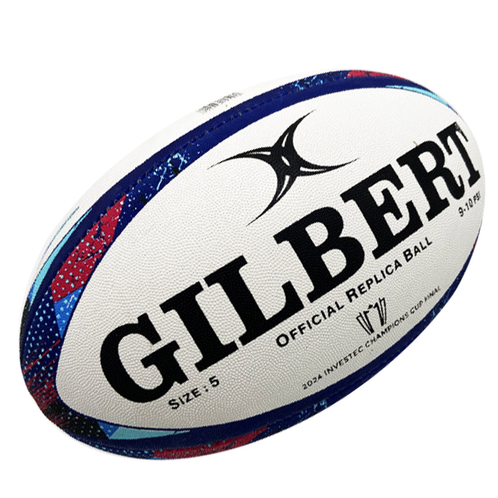 Réplica del balón de rugby Gilbert de la final de la Copa de Campeones Investec 2024