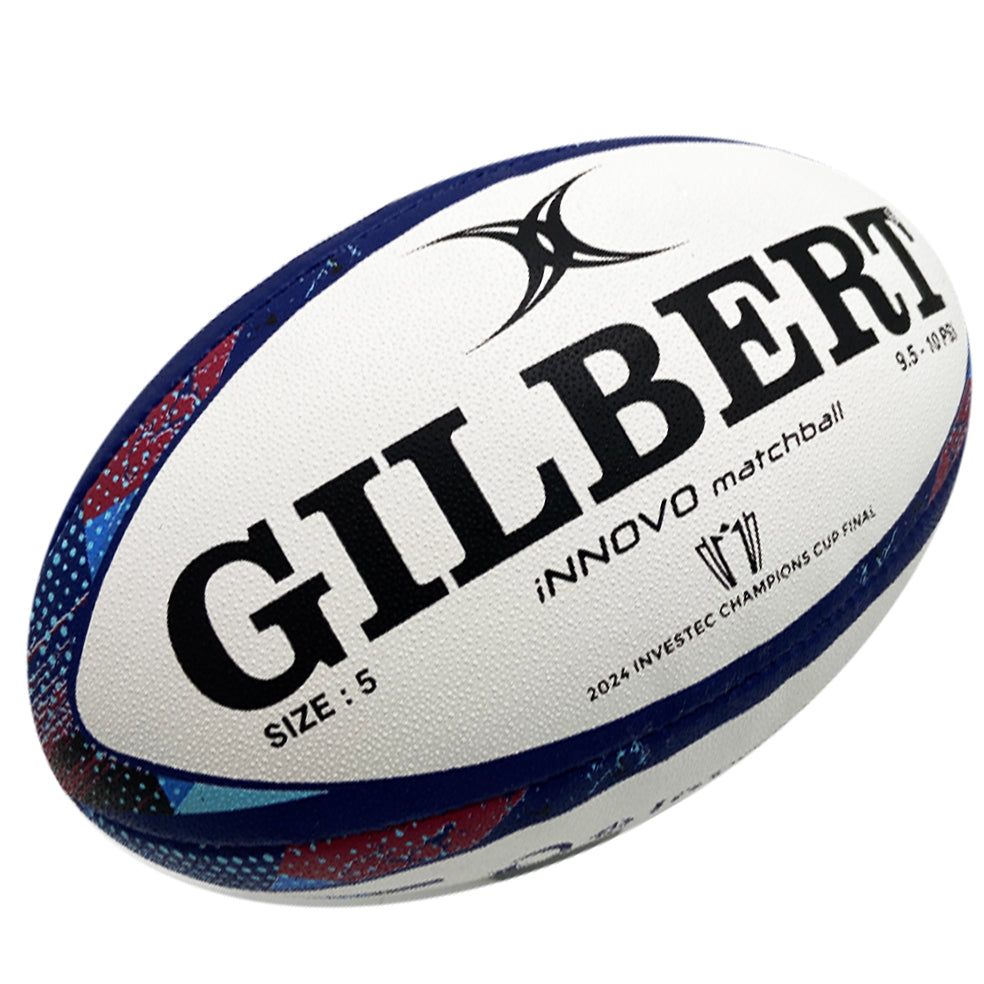 Balón de rugby Gilbert Innovo de la final de la Copa de Campeones Investec 2024