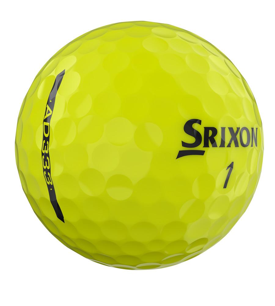 Boîte de 12 Balles de Golf Srixon AD333 Jaune New
