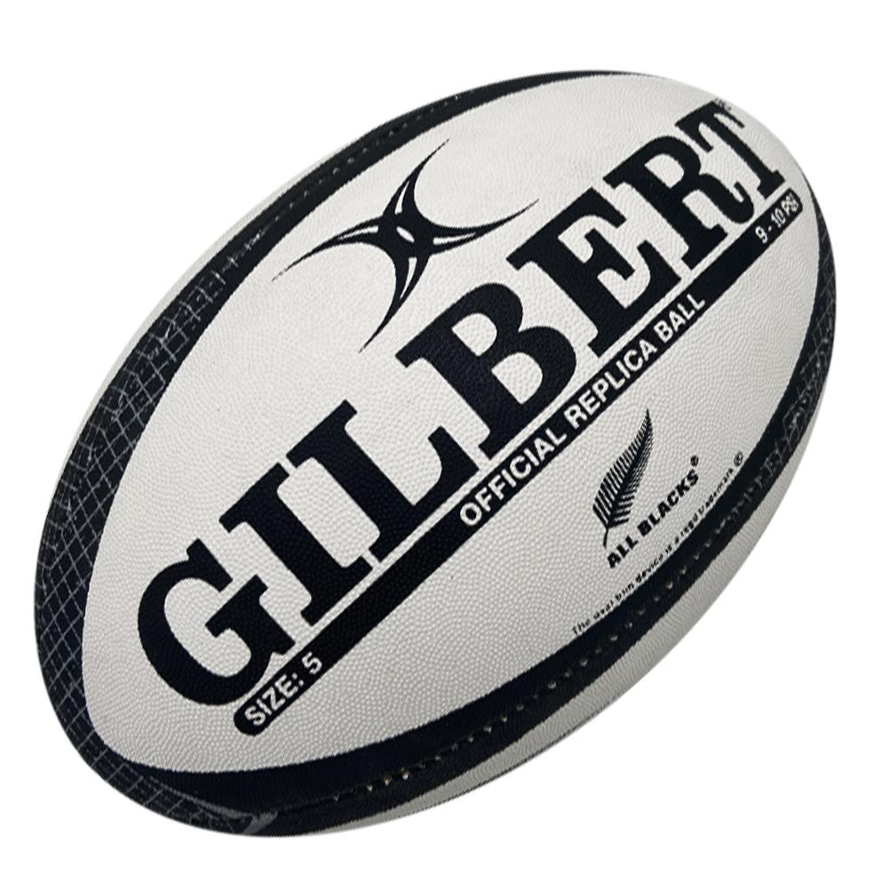 Réplica del balón de rugby Gilbert de los All Blacks de Nueva Zelanda