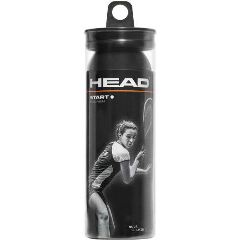 3 pelotas de squash Head Start White Point