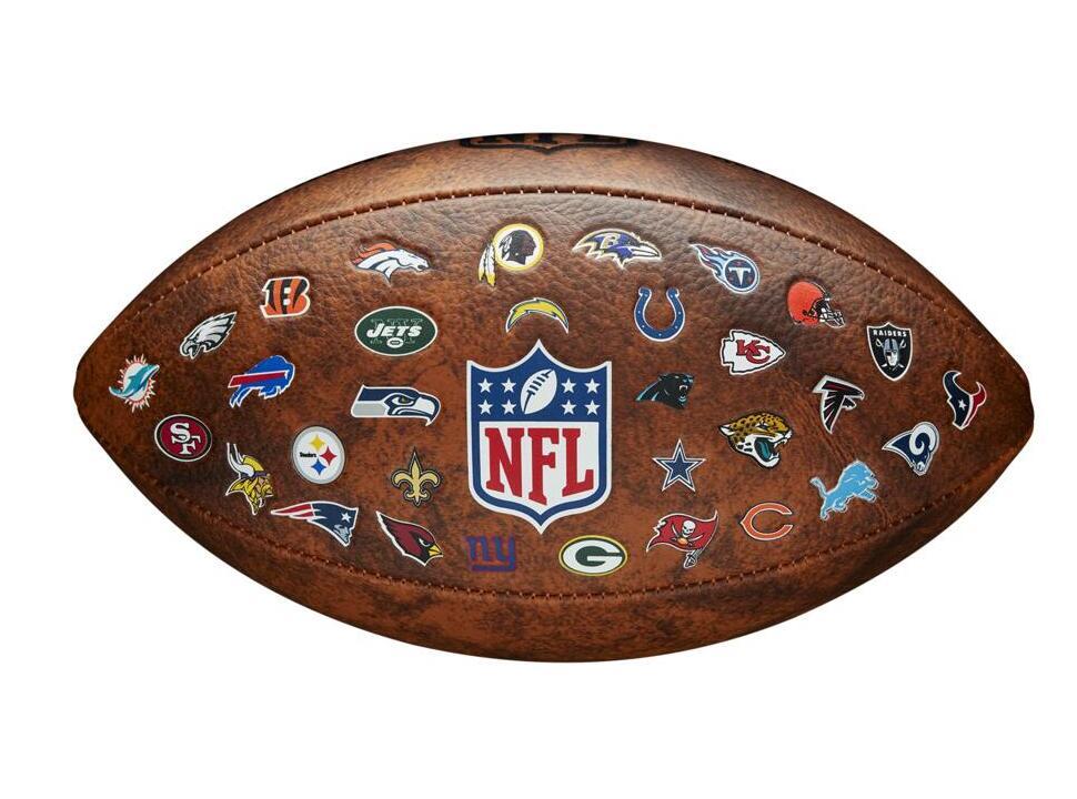 Wilson THROWBACK 32 Logotipo del equipo Fútbol americano juvenil