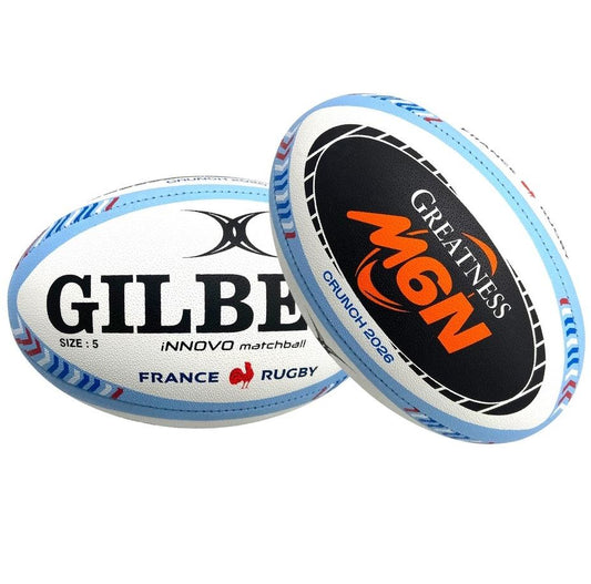 Ballon de Rugby Gilbert Officiel Match INNOVO Crunch 6 Nations 2026