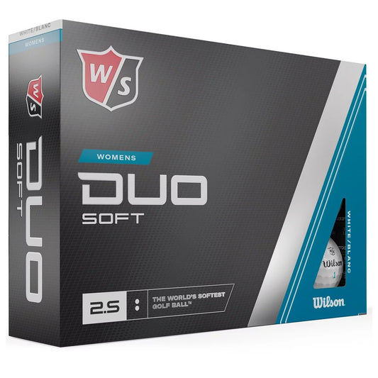 Pelotas de golf Wilson Duo Soft blancas para mujer
