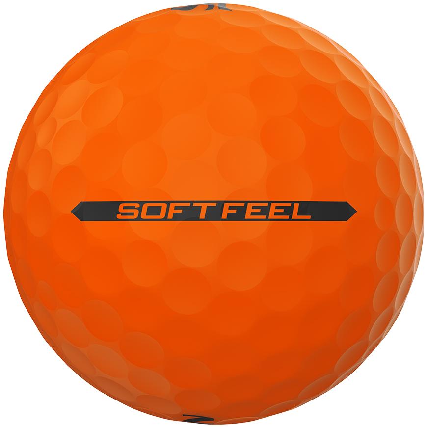Box of 12 Srixon Soft Feel Brite Orange Golf Balls