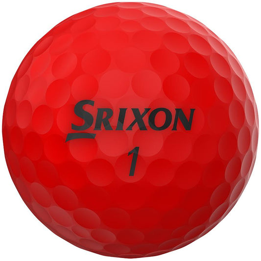 Box of 12 Srixon Soft Feel Brite Red Golf Balls