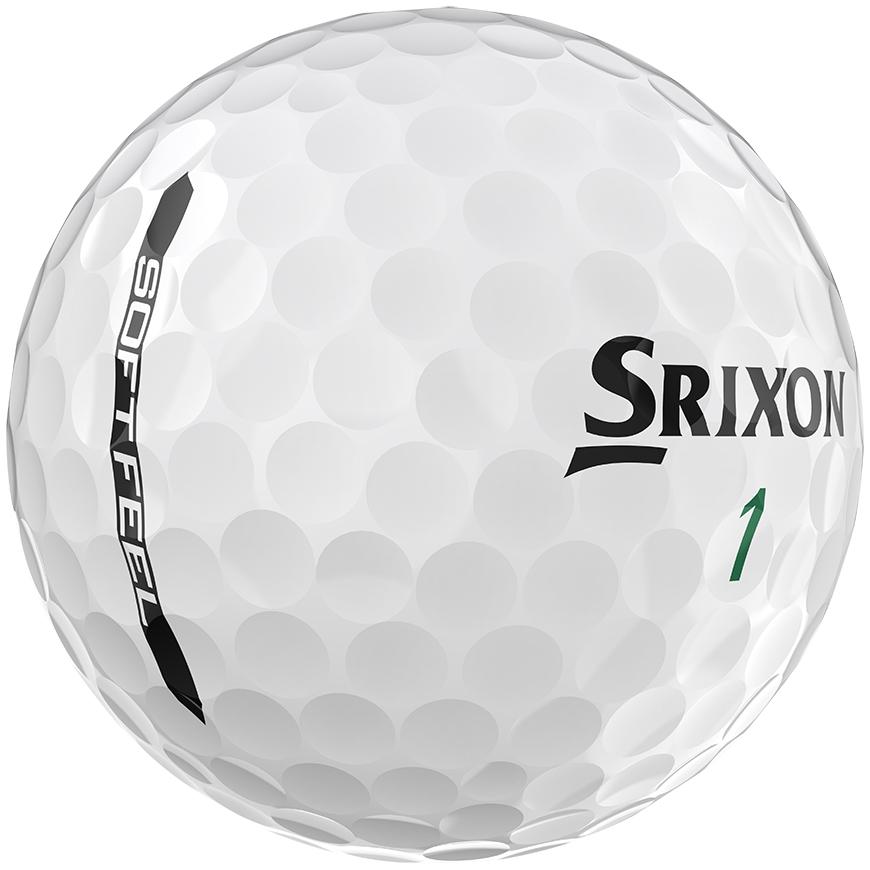 Caja de 12 pelotas de golf Srixon Soft Feel blancas (nuevas)