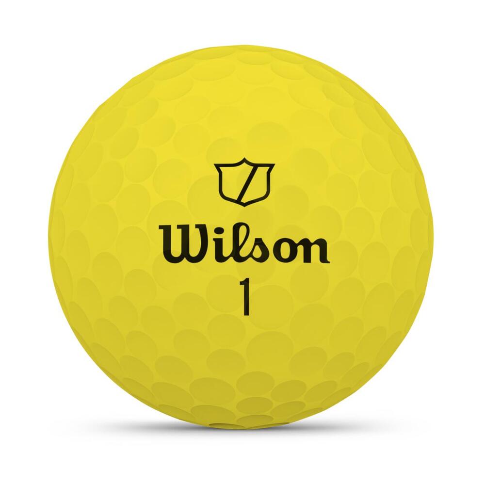 Pelotas de golf Wilson Duo Soft amarillas