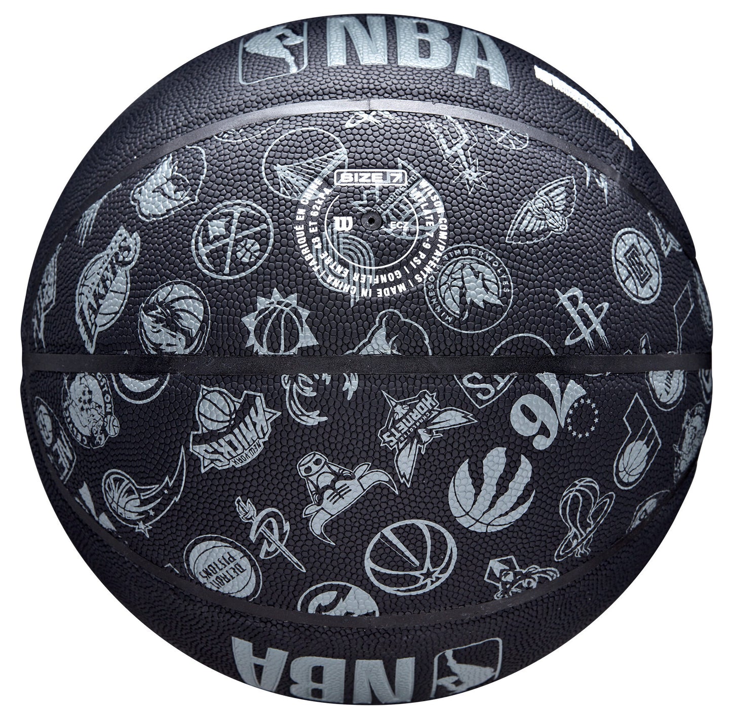 Wilson All Team NBA Black Basketball Ball
