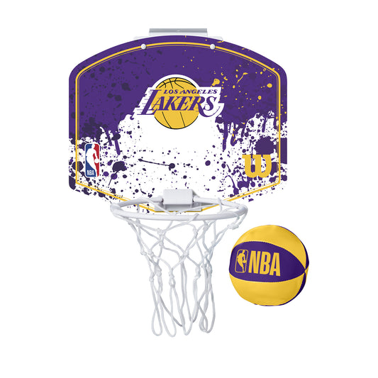 Mini aro de baloncesto Wilson NBA de Los Ángeles Lakers