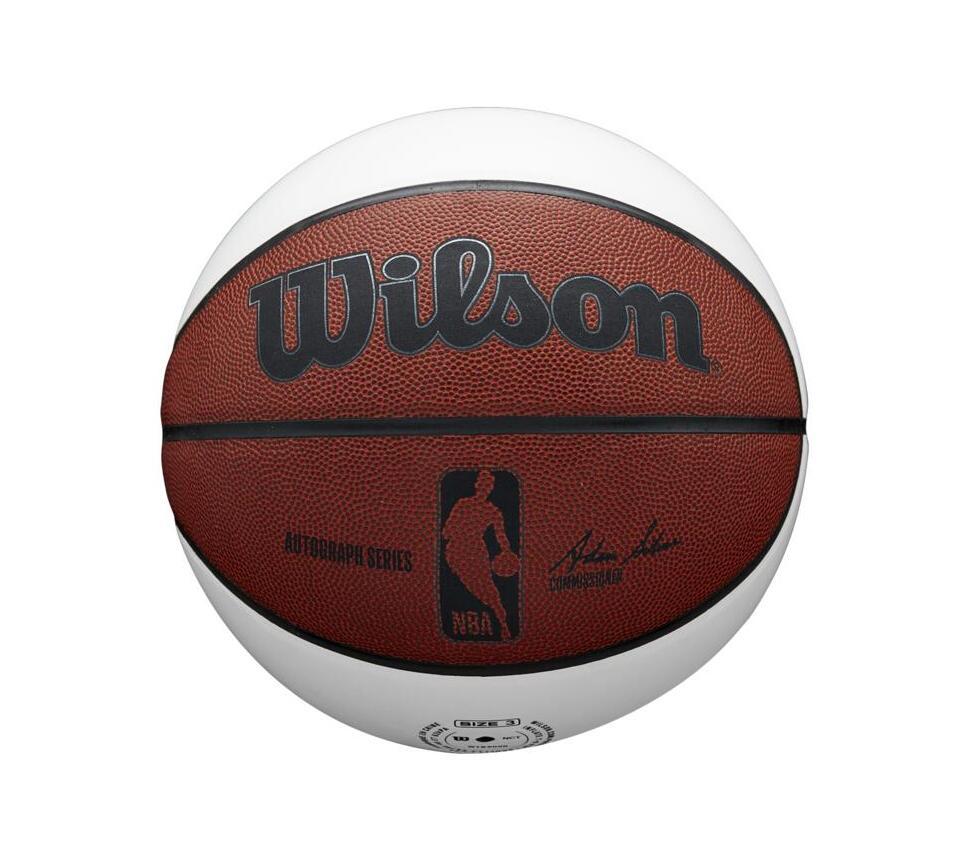 Balón de baloncesto mini autografiado del equipo Wilson NBA T3