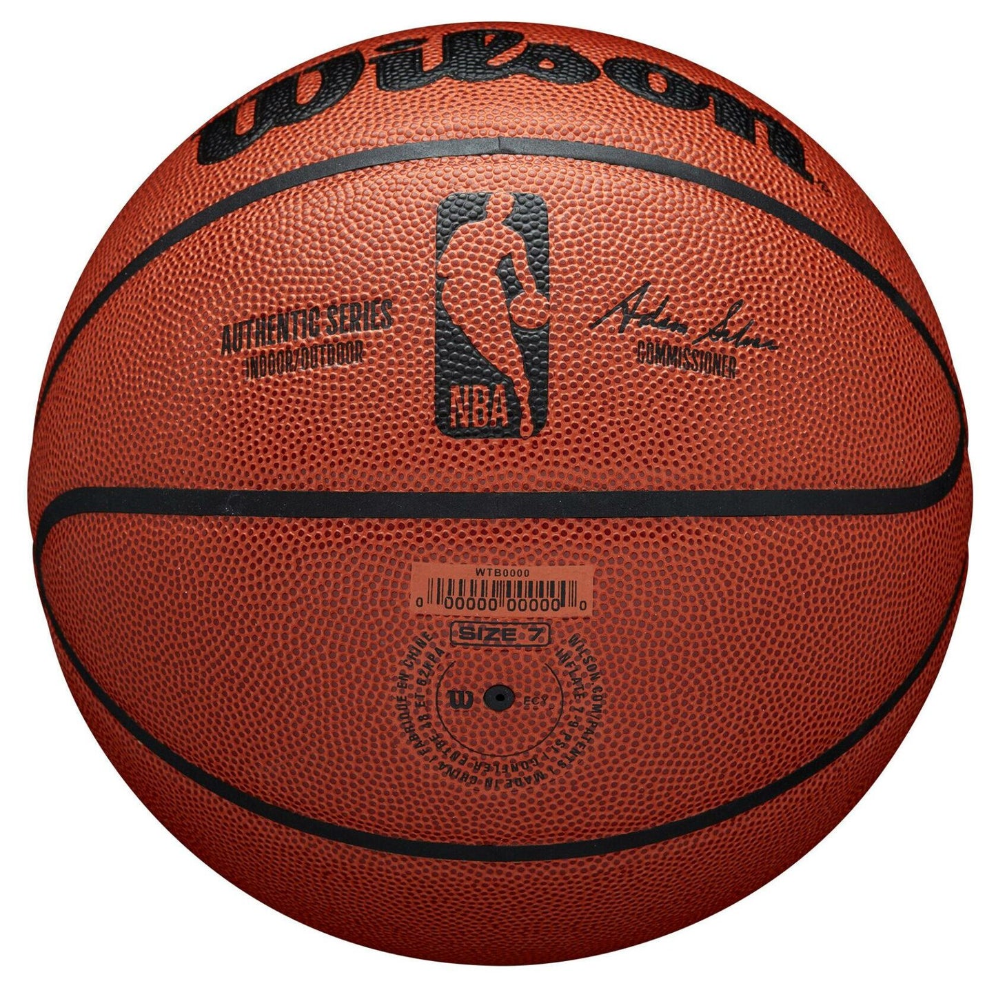 Balón de baloncesto Wilson NBA Authentic Series para interior y exterior
