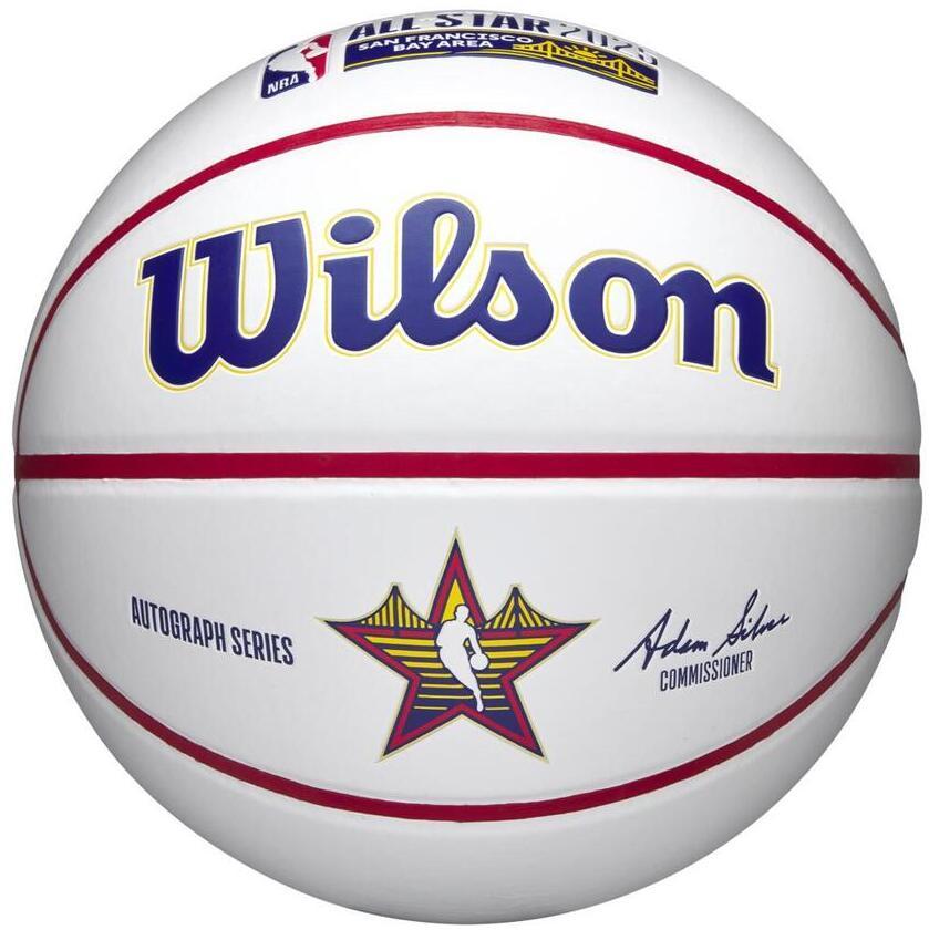 Balón de baloncesto autografiado por el equipo de la NBA Wilson T7