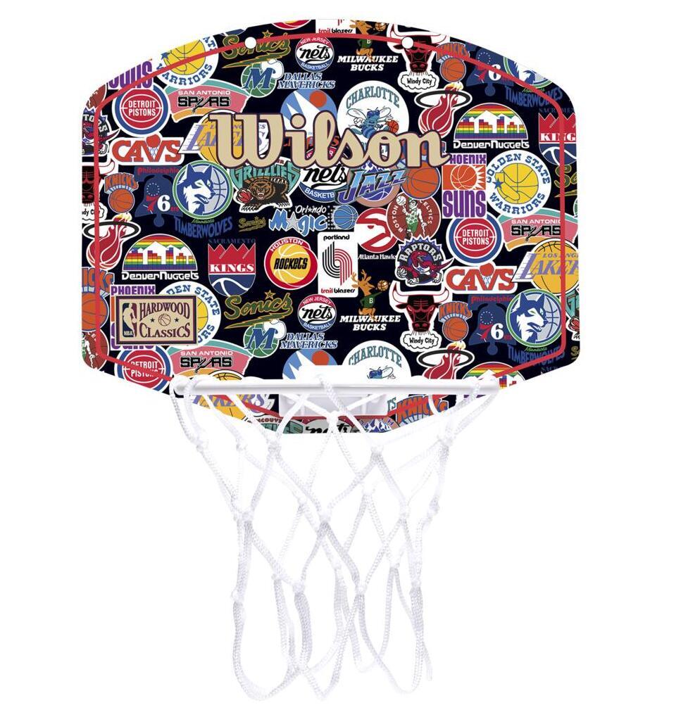 Wilson NBA Team Retro Mini Basketball Hoop