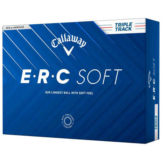 Caja de 12 pelotas de golf Callaway ERC Soft Triple Track Nuevas