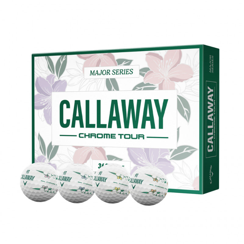 Boite de 12 Balles de Golf Callaway Chrome Tour Major Series